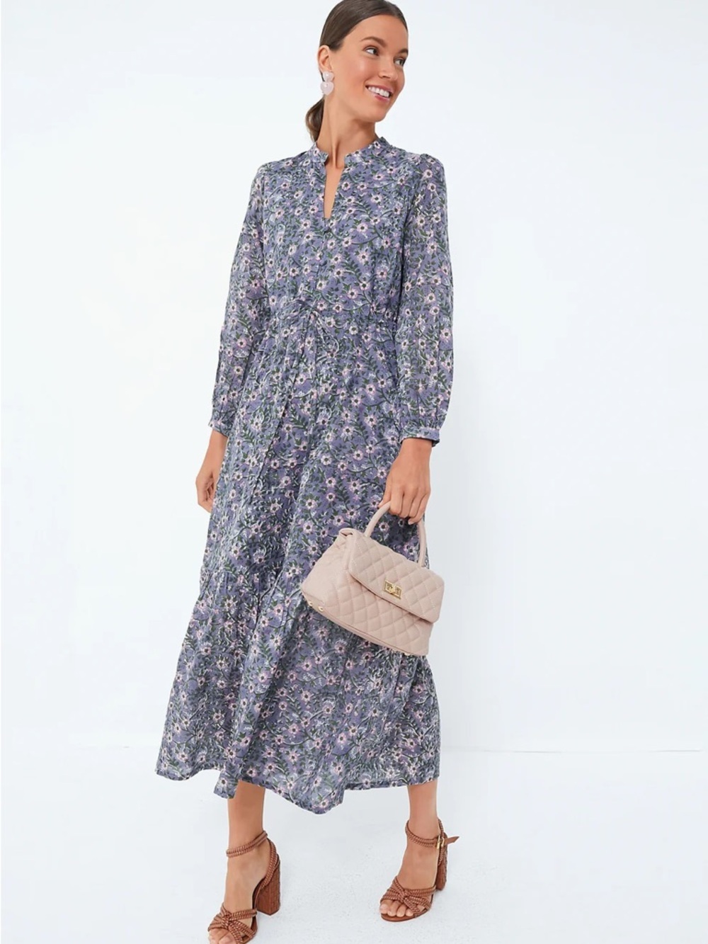 EMERSON FRY india collection midnight wallflower organic frances dress size M